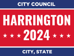 city-council political yard sign template 9959