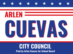 city-council political yard sign template 9962