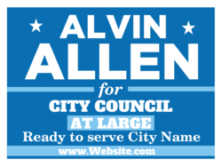city-council political yard sign template 9963