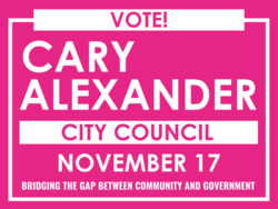 city-council political yard sign template 9964