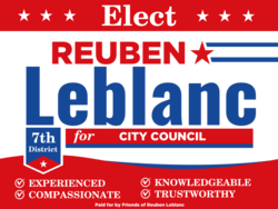 city-council political yard sign template 9968