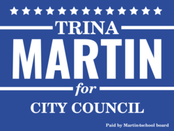 city-council political yard sign template 9975