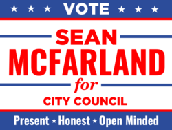 city-council political yard sign template 9977