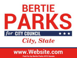 city-council political yard sign template 9980