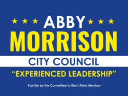 city-council political yard sign template 9981
