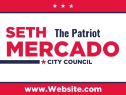 city-council political yard sign template 9982