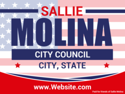 city-council political yard sign template 9987