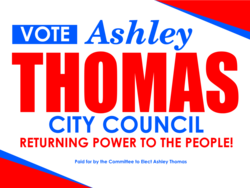 city-council political yard sign template 9988