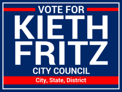 city-council political yard sign template 9990