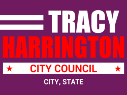 city-council political yard sign template 9992