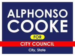 city-council political yard sign template 9993