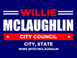 city-council political yard sign template 9995