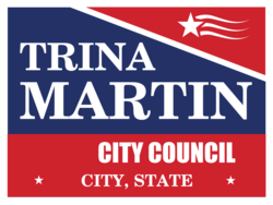 city-council political yard sign template 9996