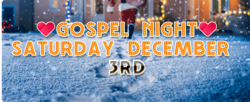 Gospel Night Announcement Yard Card
