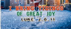 Behold, I bring you good tidings of great joy, Luke 2:8-11 Yard Greeting Kit