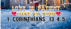 Love is patient, love is kind, 1 Corinthians 13:4-5 Yard Greeting Kit