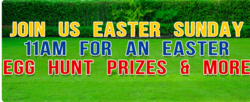 Church Easter Egg Hunt Invitation Yard Greeting Kit