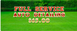 Full Service Auto Detail Yard Card Ad Kit