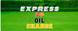 Express Oil Change Yard Card Ad Kit