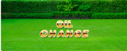 Generic Oil Change Yard Card Ad Kit