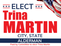 alderman political yard sign template 9591