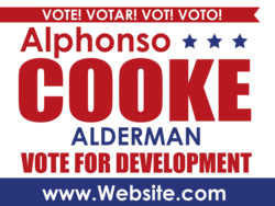 alderman political yard sign template 9593