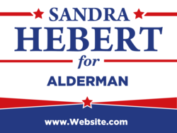 alderman political yard sign template 9595