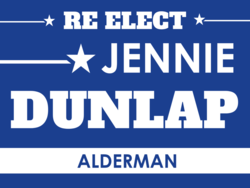 alderman political yard sign template 9597