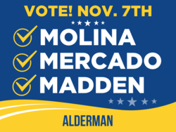 alderman political yard sign template 9600