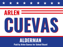 alderman political yard sign template 9602