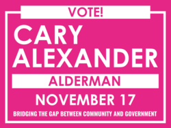 alderman political yard sign template 9604