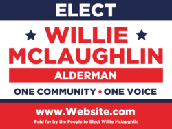 alderman political yard sign template 9605