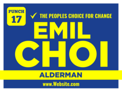 alderman political yard sign template 9611