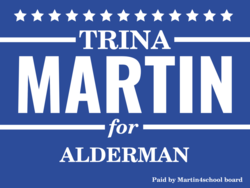 alderman political yard sign template 9615