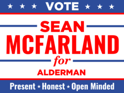 alderman political yard sign template 9617