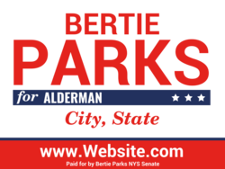 alderman political yard sign template 9620