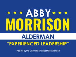 alderman political yard sign template 9621