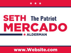 alderman political yard sign template 9622