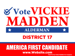 alderman political yard sign template 9625