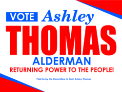 alderman political yard sign template 9628