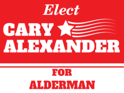 alderman political yard sign template 9629