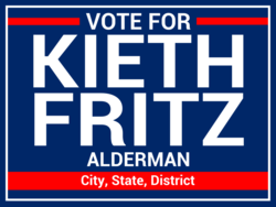 alderman political yard sign template 9630