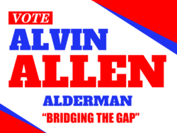 alderman political yard sign template 9631