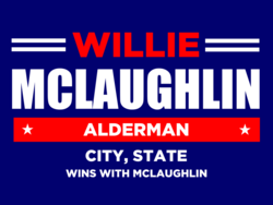 alderman political yard sign template 9635