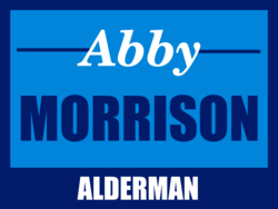 alderman political yard sign template 9640