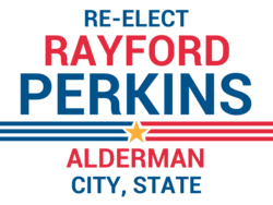 alderman political yard sign template 9641