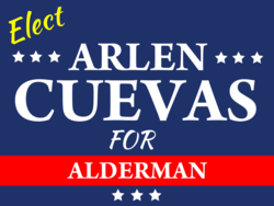 alderman political yard sign template 9645