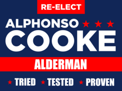 alderman political yard sign template 9647