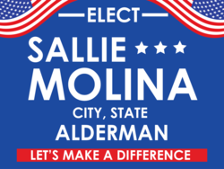 alderman political yard sign template 9648