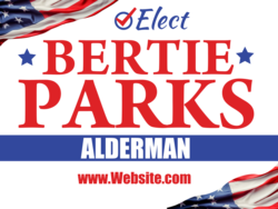 alderman political yard sign template 9649